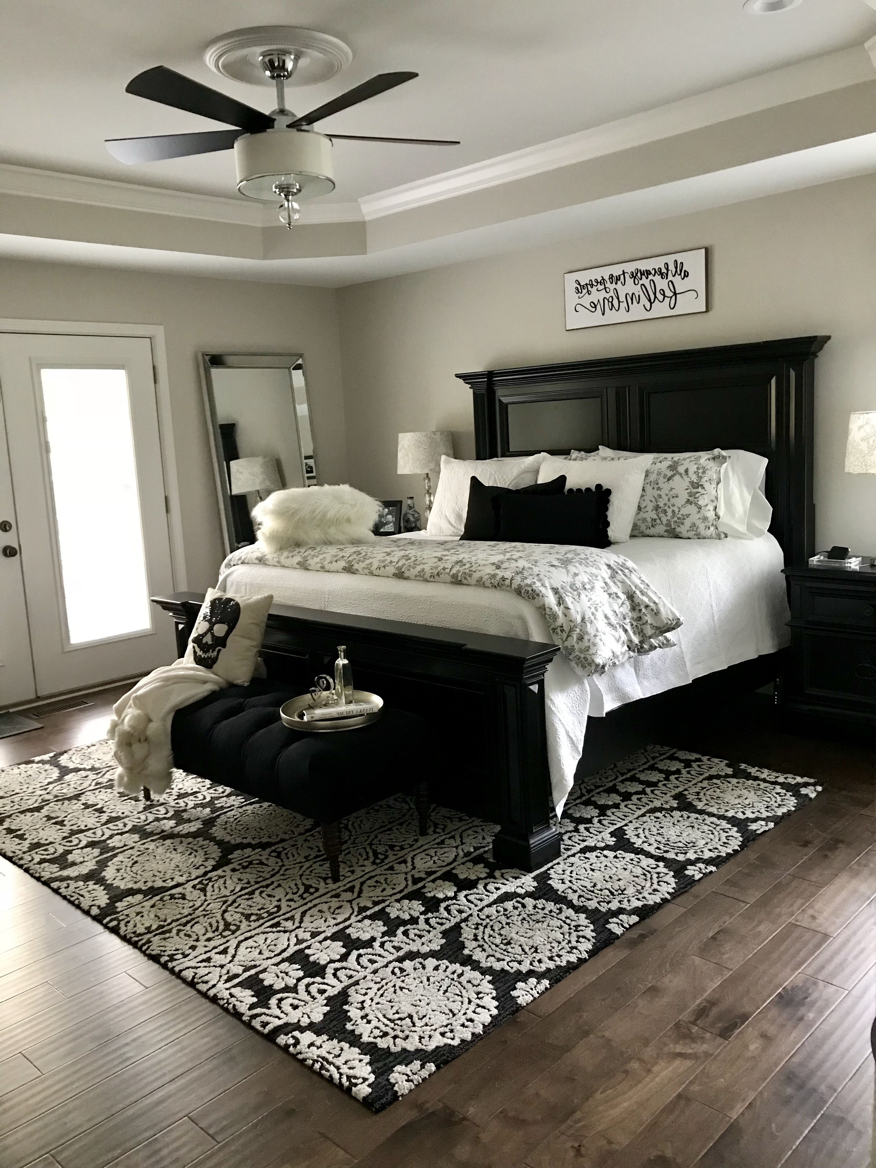 Black And White Master Bedroom Design White Living Room