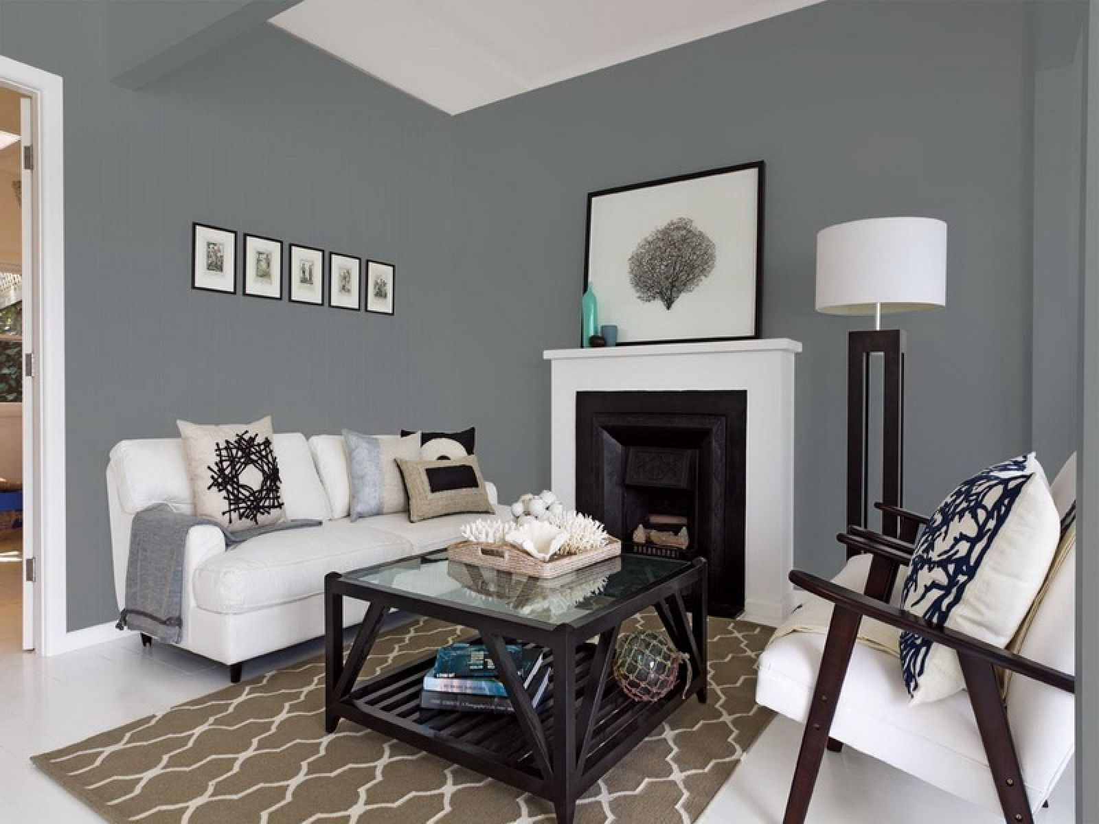 Blue Living Room Grey Paint Color Best Grey Paint Colors