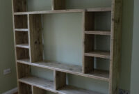 Bookcase Variation Made From Old Scaffold Boards