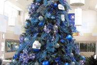 Books And Life Blue And Silver Christmas Trees And