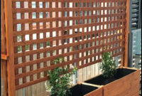 Build A Beautiful Planter With Privacy Screen You Can Put