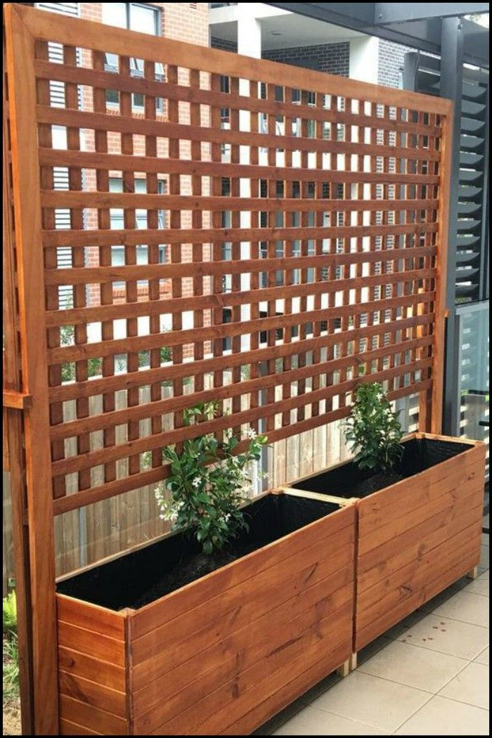 Build A Beautiful Planter With Privacy Screen You Can Put