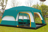Camel Ultralarge 6 10 12 Double Layer Outdoor 2living Rooms And 1hall Family Camping Tent In Top