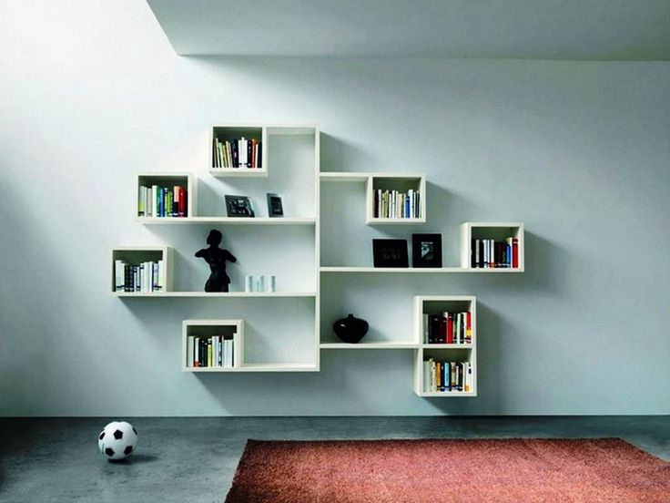 Charming 25 Modern Shelves Design Ideas For Living Room