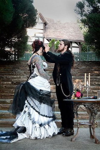 Chayla Coreys Gothic Garden Wedding Goth Wedding
