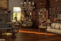 Chic Peru Victorian Living Room Sweet Library Dark Gothic