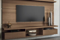 City Mdf Floating Wall Theater Entertainment Center