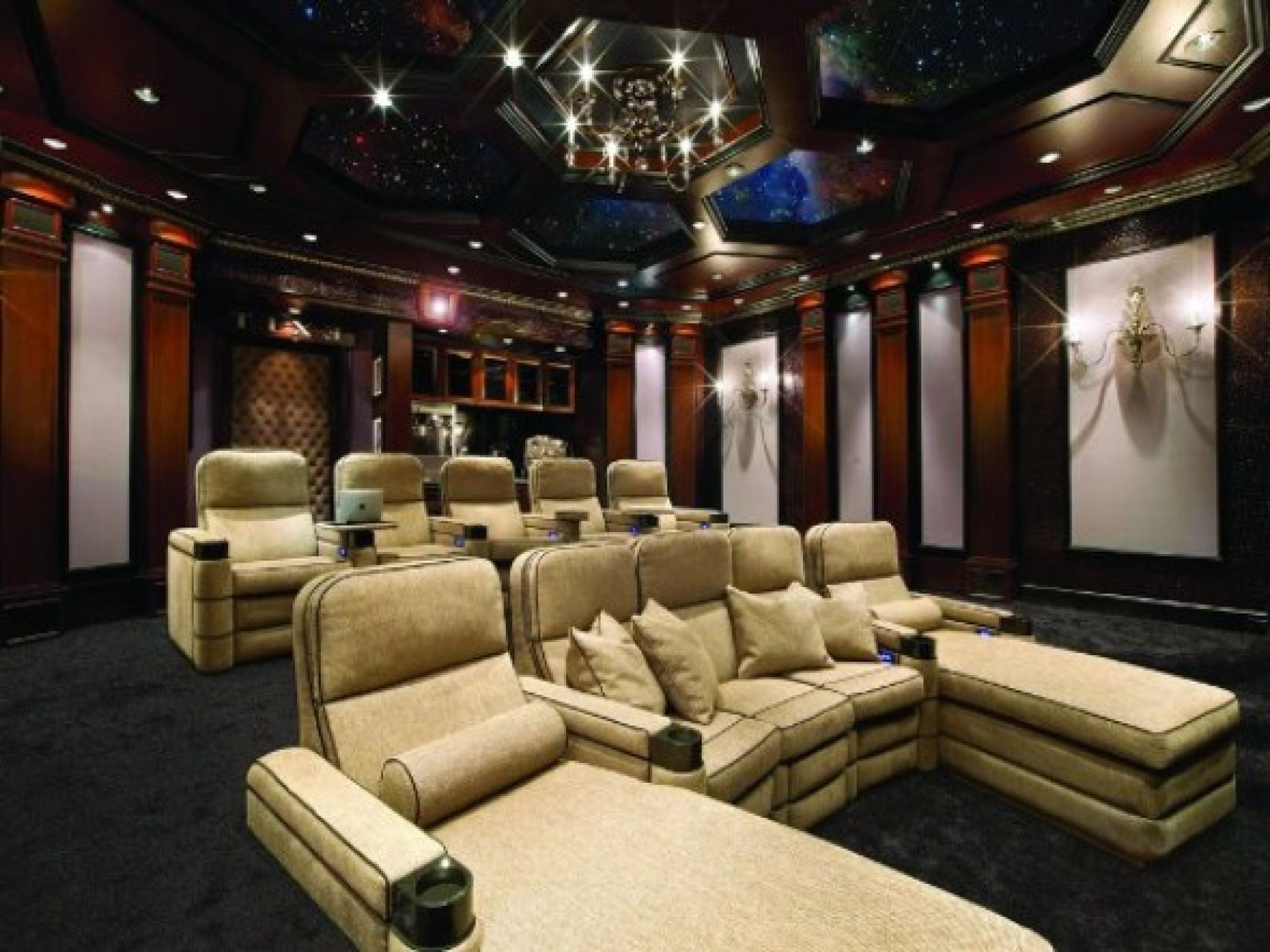 Cool Home Theater Design Ideasendearing Luxury Home