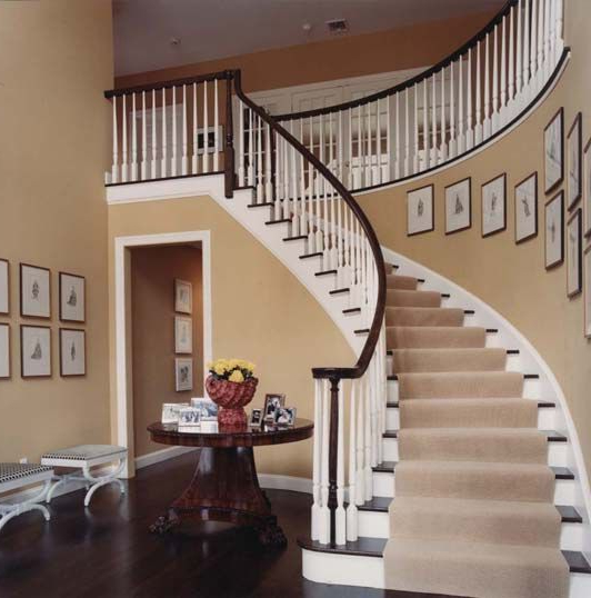 Curved Staircases Are Cool The Only Reason I Would Ever Want A 2 Storey Staircase Decor