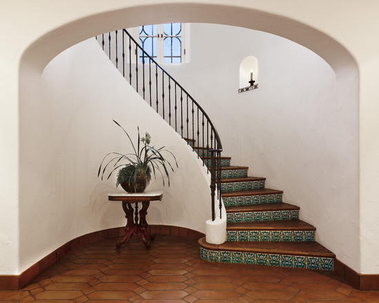 Decorating Rustic Floor Tiles Stairs Ideas Finemerch