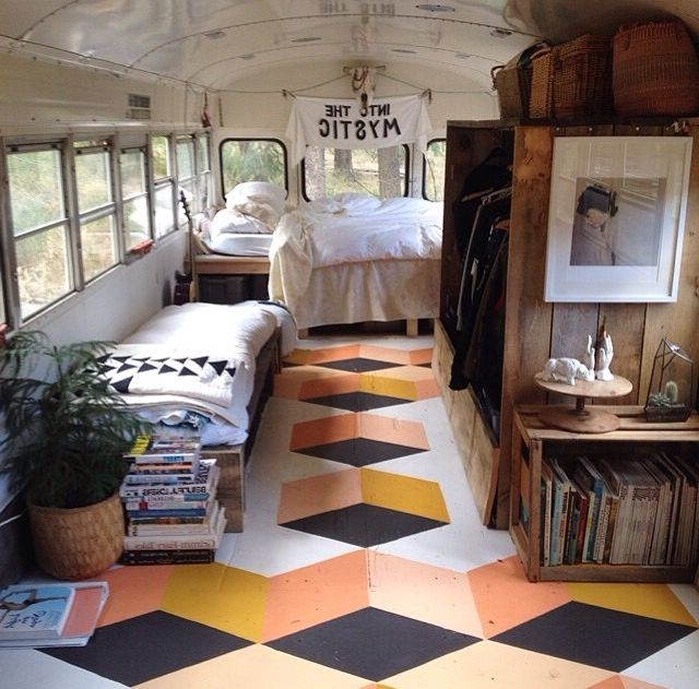 Design Dare 11 Ways To Paint Your Floors Bus Living