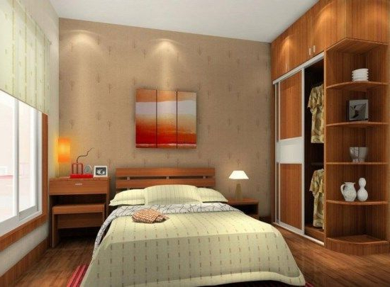 Design Of Small Size Main Bedrooms With Minimalist
