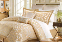 Details About Beautiful Elegant Luxury 8 Pc Gold Beige