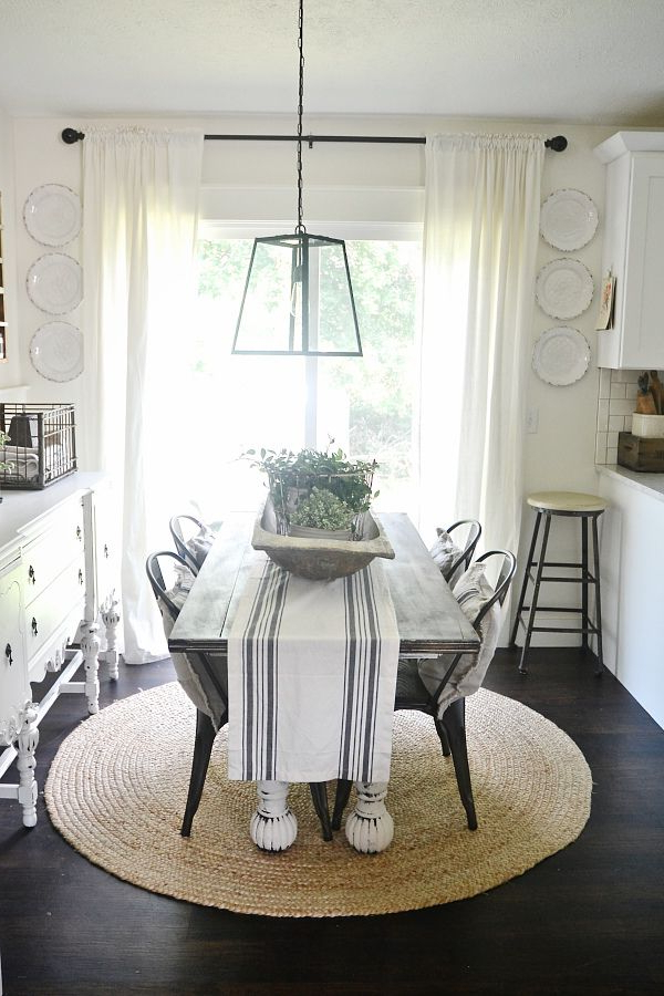 Dining Room Plate Wall Farmhouse Dining Room Table