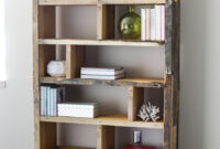 Diy Rustic Pallet Bookshelf Diy Bookshelf Plans