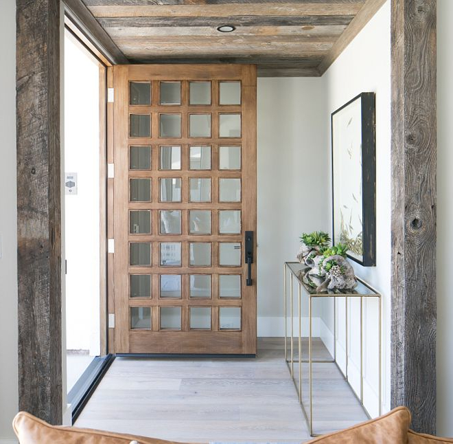 Door Is A Custom Solid Stain Grade Wood Door With A
