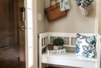 Easy Entry Way Decorating Ideas Using A Storage Bench