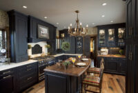 Elegant Black Kitchen Design Kitchen Cabinets