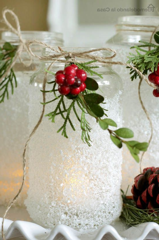 Epsom Salts Luminaries Christmas Jars Christmas Diy