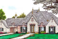 European Style House Plans 2957 Square Foot Home 1