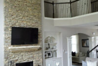 Fall Home Tour Stacked Stone Fireplaces Living Room