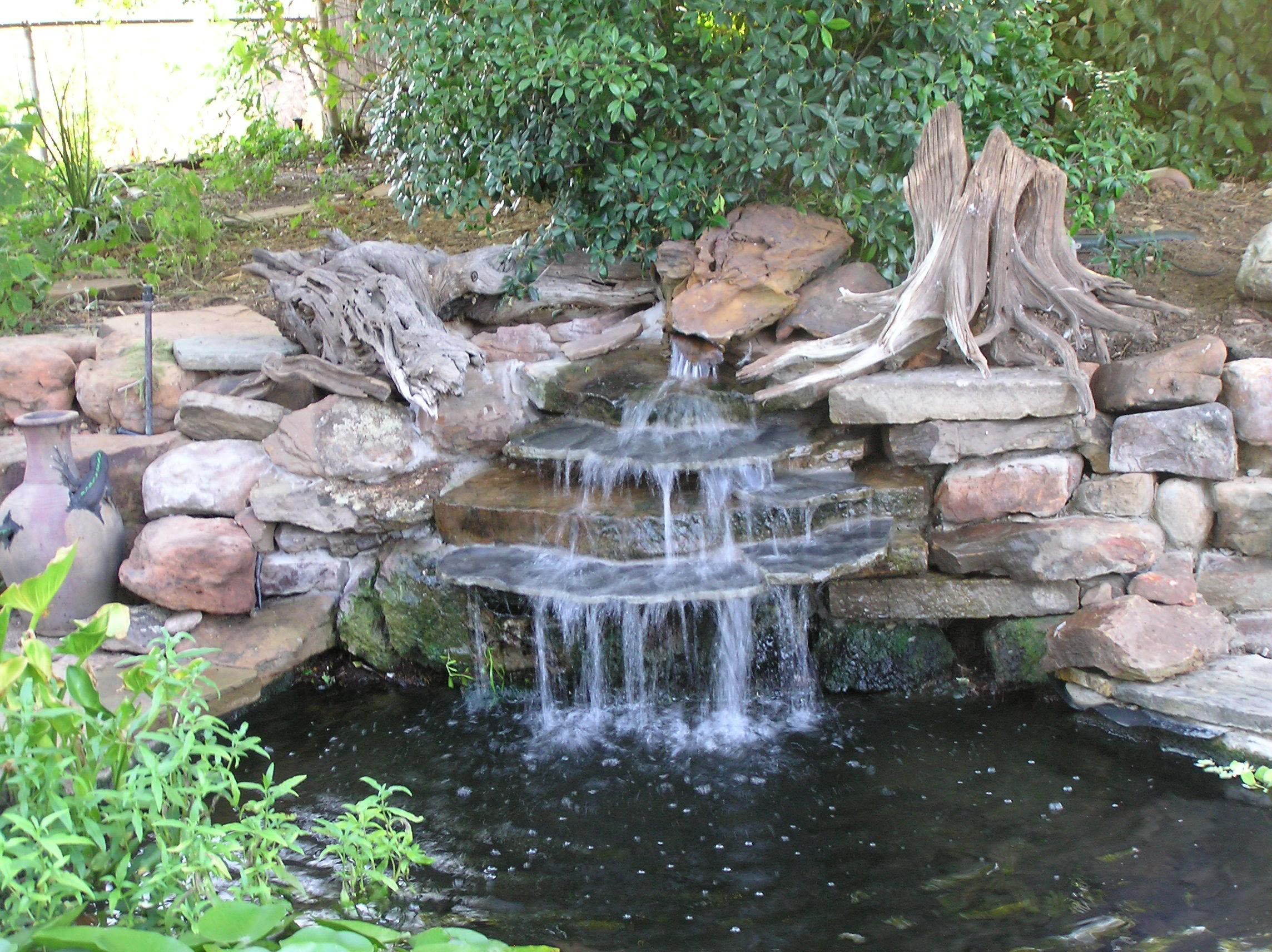 Garden Pond Waterfall Designs Backyard Design Ideas