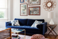 Gorgeous Blue Velvet Sofa Ideas For Your Living Room
