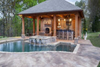 Home Elements And Style Outdoor Pool House Ideas Building