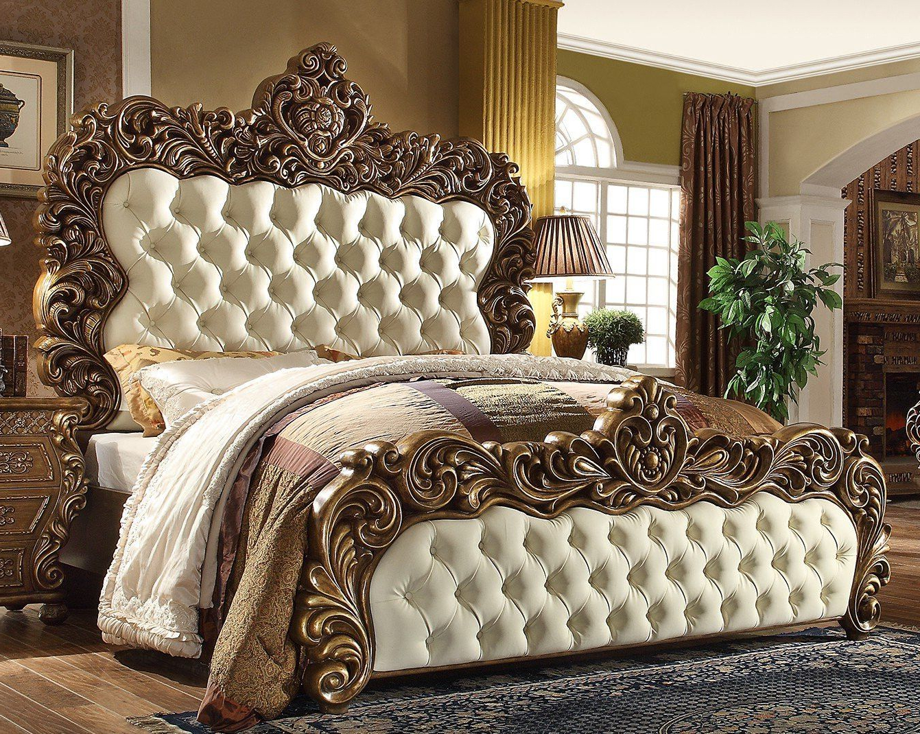Homey Design Eastern King Bed Hd 8011 Description Rich