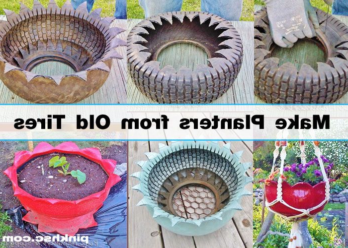 How To Make A Diy Planter From A Used Tire Diy Planters
