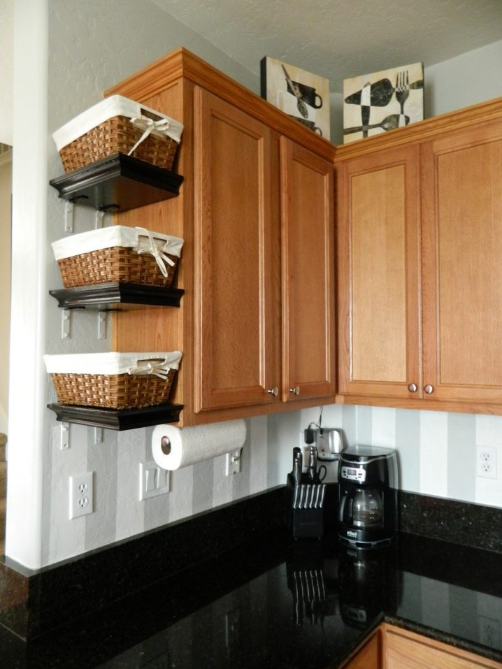 How To Use The Empty Space On The Side Of Kitchen Cabinets