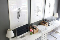Ikea Micke Computer Workstation White In Gray Room With An