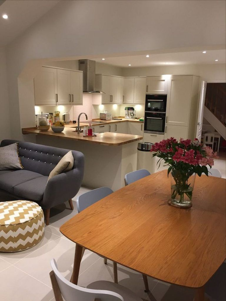 Incredible Open Plan Kitchen Living Room Design Ideas20