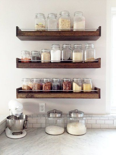 Industrial Floating Shelf Or Spice Rack From This Old Wood
