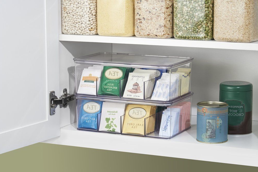 Kitchen Organizer Tea Rack Bag Box Holder Cabinet Display