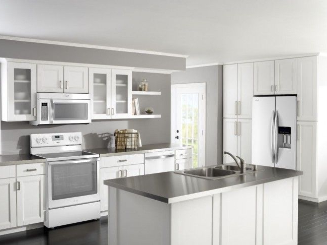 Kitchen Throw Down White Ice Vs Stainless Steel Remodeling White Kitchen Appliances