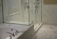 Large Bathroom Wall Mirror White Marble Bathroom Shower