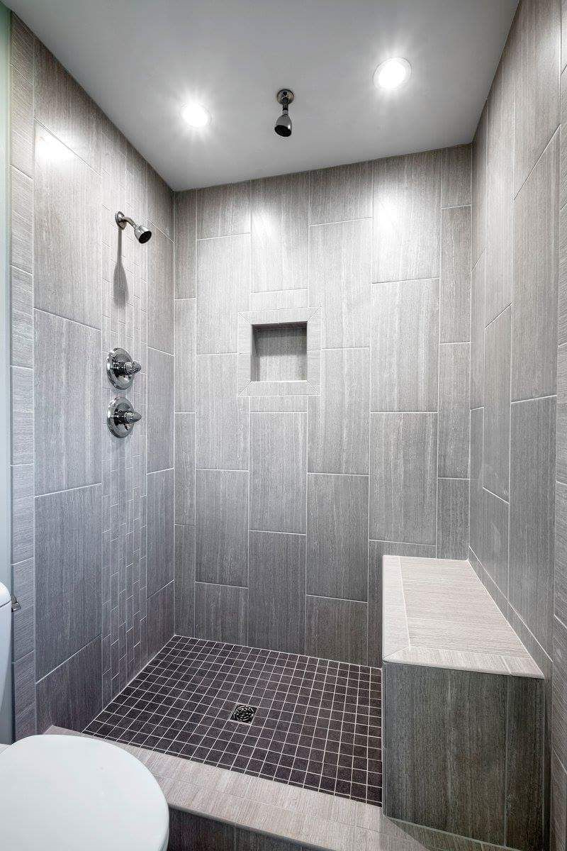 Leonia Silver Tile From Lowes Tiled Shower Bathroom