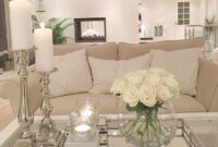 Living Room Light Clean Clear Candle Flowers Couch