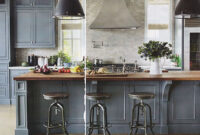 Love The Grey Cabinets And Butcherblock Painted Kitchen