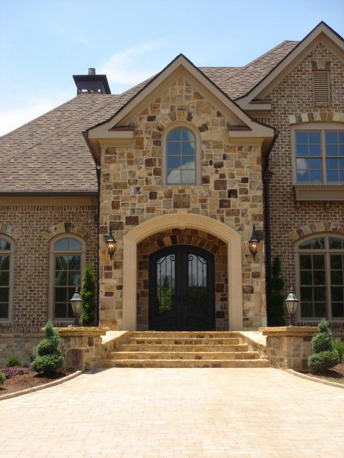 Love This Rock And Brick For The Exterior This Is What My