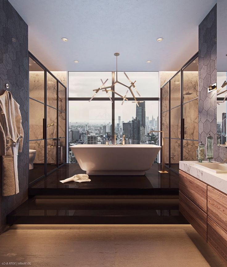 Luxurious Inspiring Penthouses Luxury Master Bathrooms