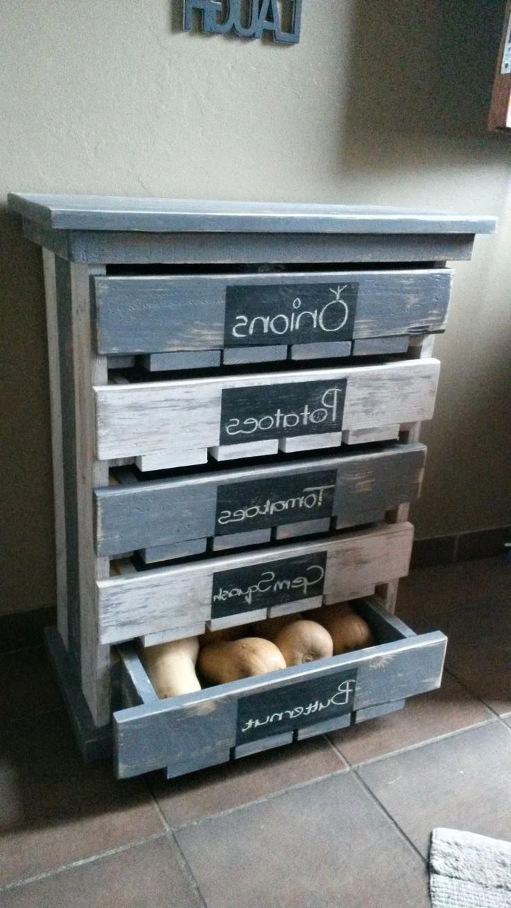 Made This 5 Draw Veggie Fruit Storage Rack For My Wife