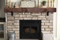 Mantel With Metal Brackets Fireplace Mantel 6x6 Mantle