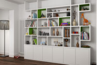 Mdf Painted Bookcase In The Living Room Bookshelves In