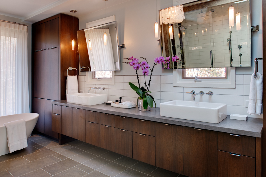 Mid Century Modern Vanity Upgrades Every Bathroom With