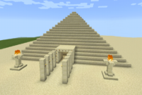 Minecraft Sand Egyptian Fire Pyramid Minecraft Designs