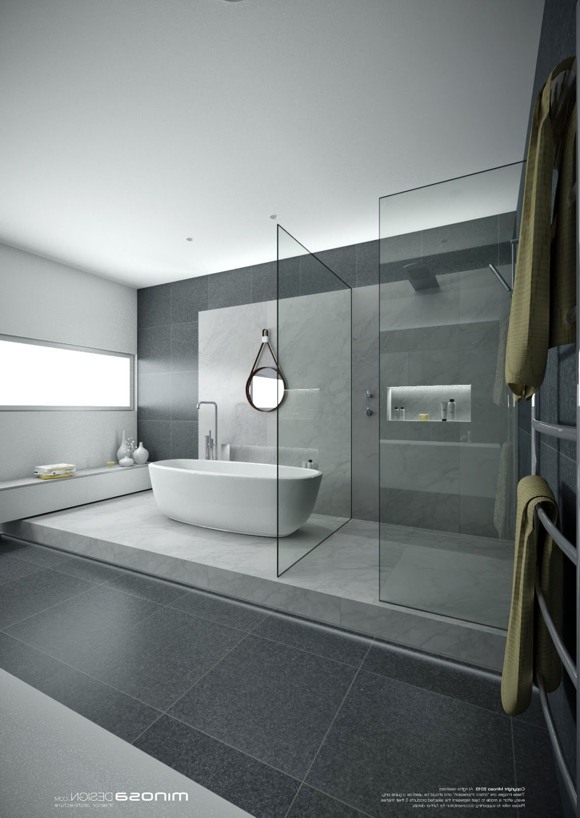 Minosa Design A Real Showstopper Modern Bathroom