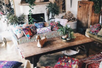 Mixed Prints And Patterns Make This Living Room So Boho