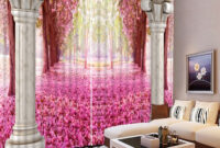 Modern Curtains Flowers Window Treatments Living Room Cafe